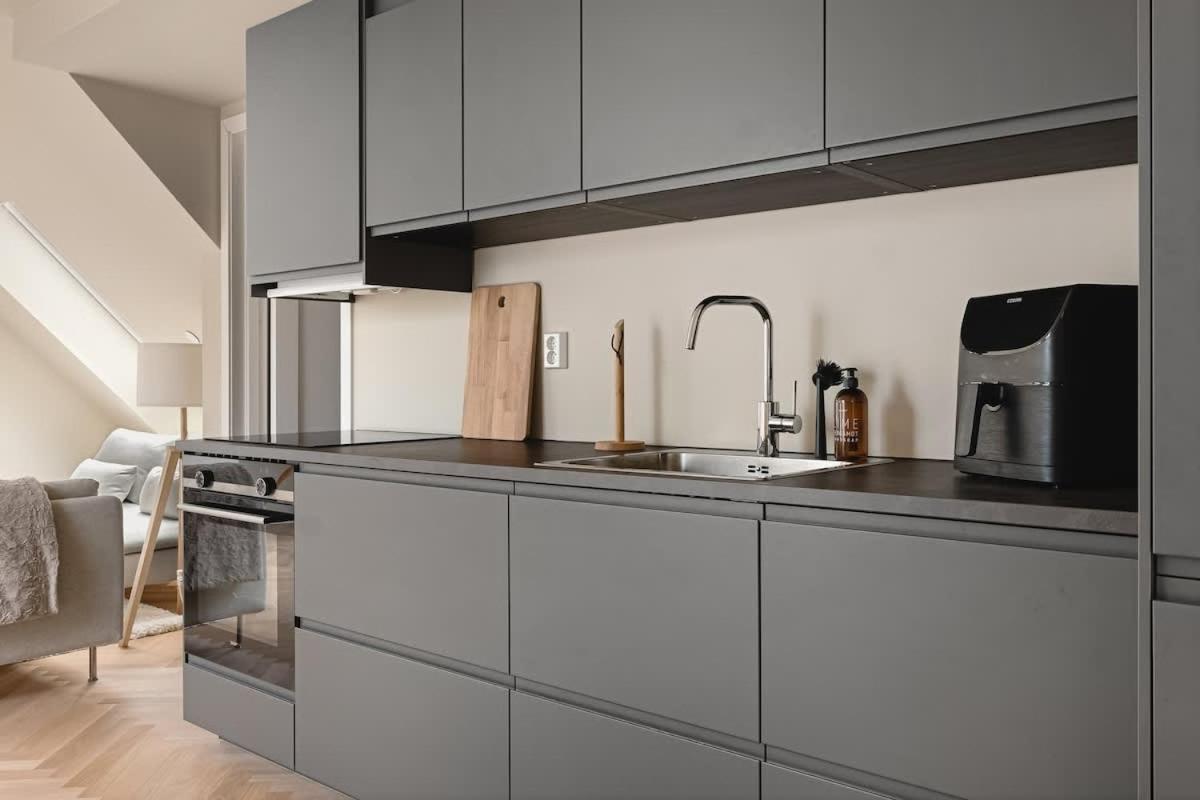 Dinbnb Apartments I Mid-City Luxury With Mini Balcony And Smart Tv & Sound System Bergen Exterior foto